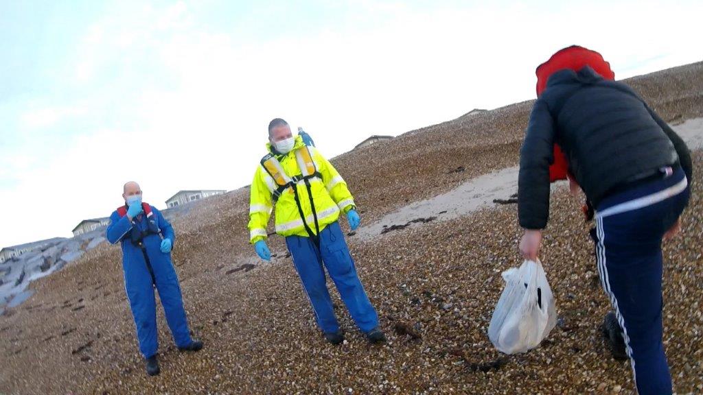 Man cut off by tide